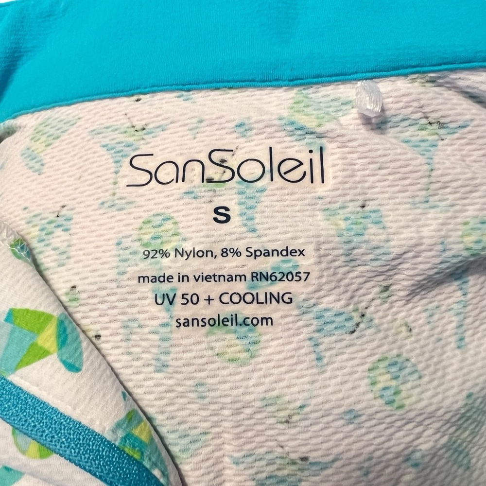 SanSoleil Kapalua Long Sleeve 1/4 Zip up 50+ Martini Small - Picture 6 of 7